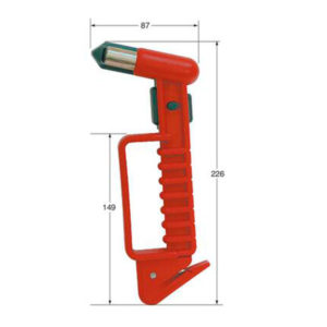Martillo rompe cristales corta cinturones